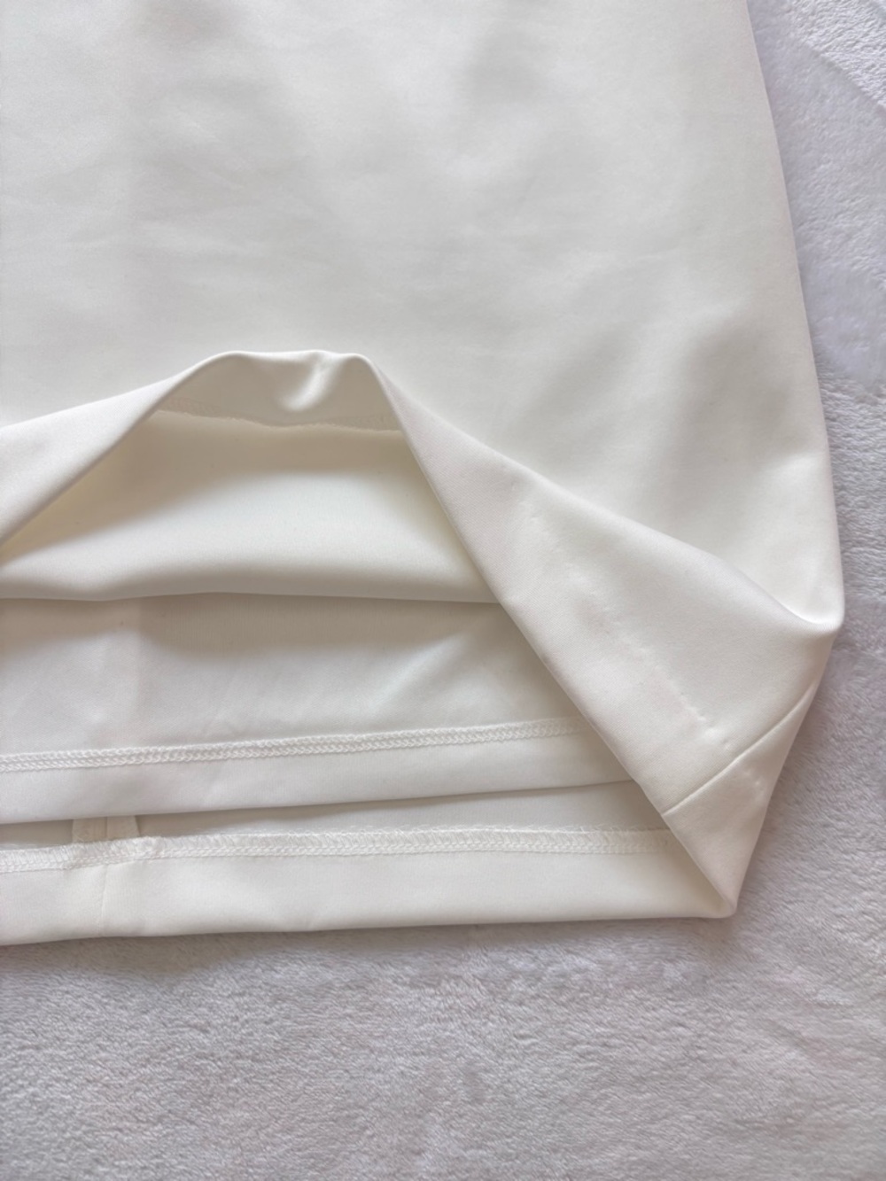 TOMMY HILFIGER White Short Flutter Cap Sleeve Scuba Sheath Dress--NWT--10 - Picture 12 of 16